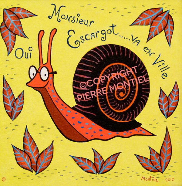 Monsieur Escargot Va en Ville